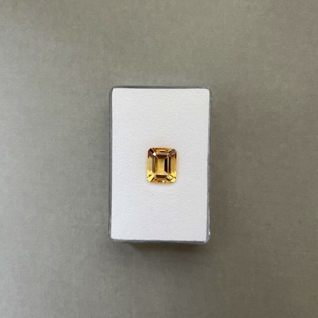 Цитрин октагон 12х10 мм