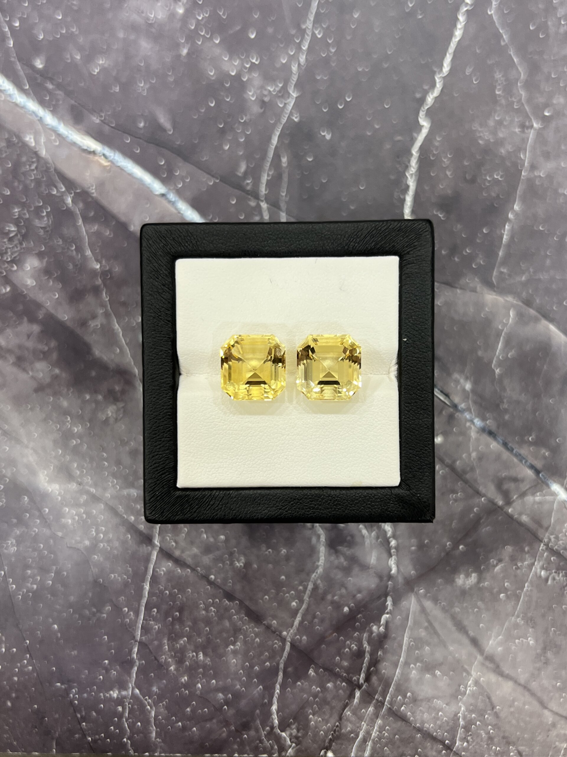 Цитрин пара октагон 16.48 карат