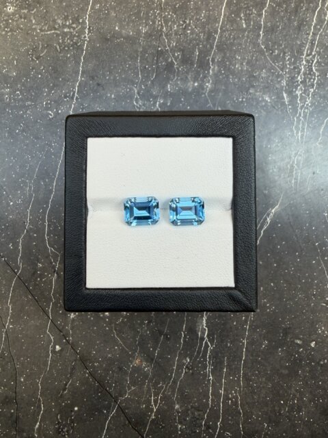 Топаз топ Скай пара октагонов 9.18 карат