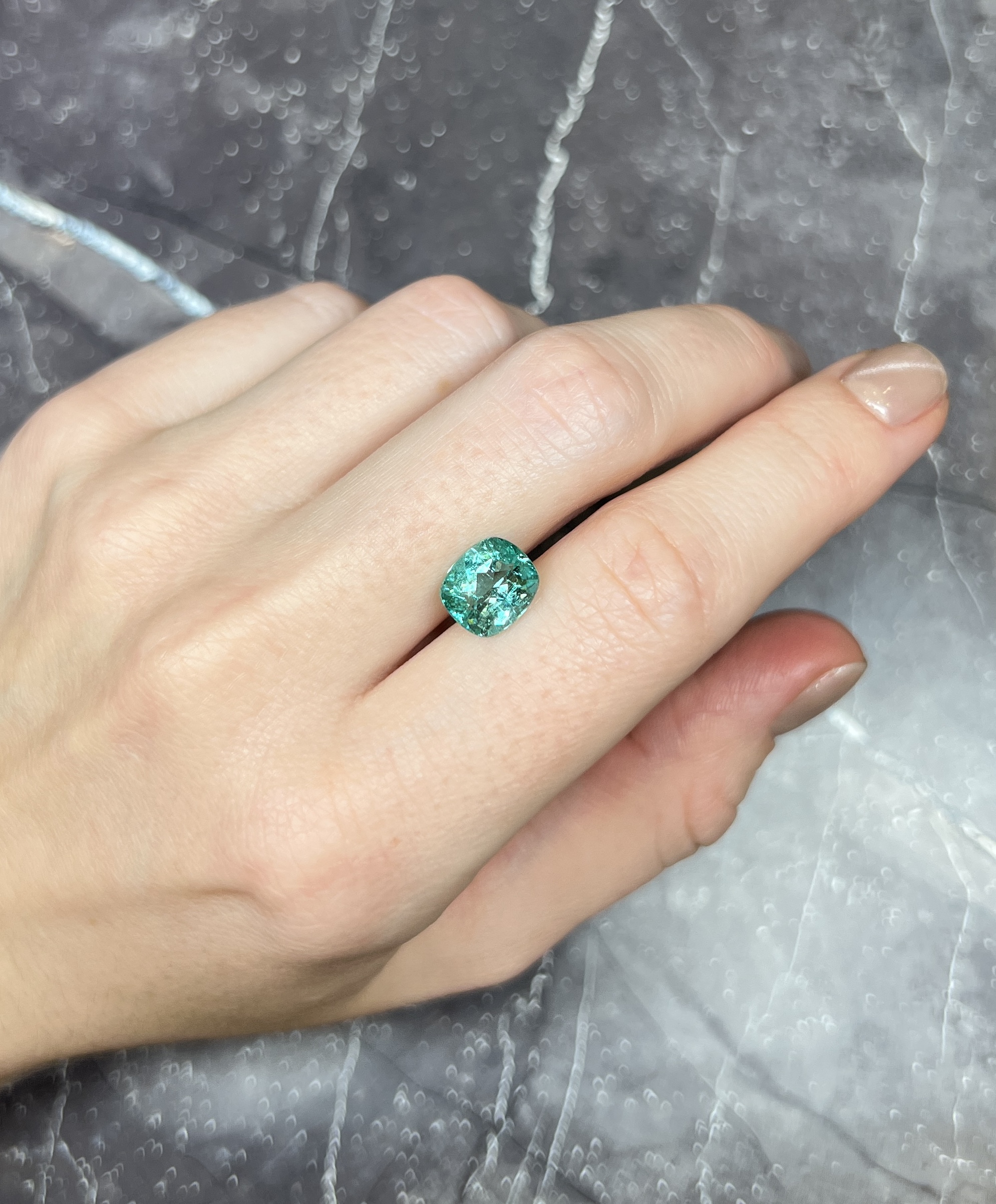 Турмалин Параиба кушон 2.94 карат — изображение 2